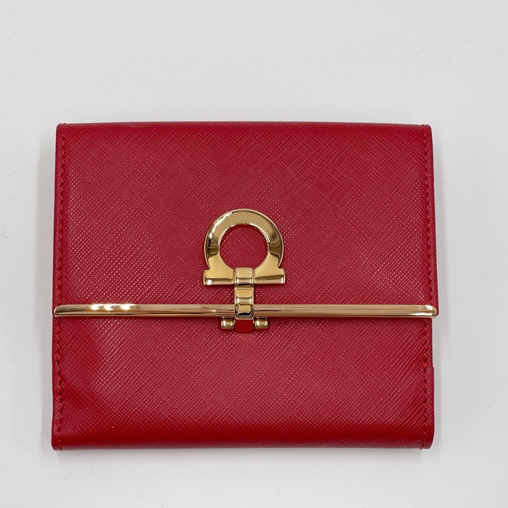 Salvatore Ferragamo Leather Wallet New with Box